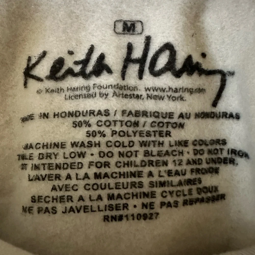 NWOT Keith Haring (M) Pop Art Hoodie Sweatshirt - Picture 2 of 5